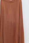 SWAYING/KNIT seamless round hem long skirt SW24SS3B23 clay color PS82